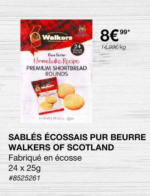 sablés écossais pur beurre walkers of scotland