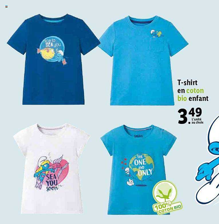 t-shirt en coton bio enfant