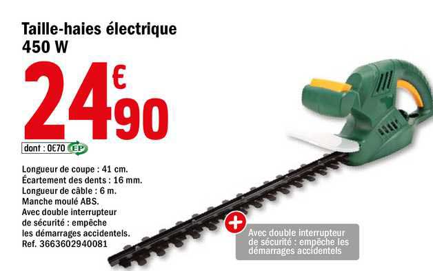taille-haies électrique 450 w