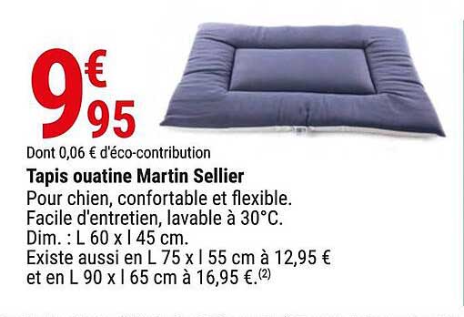 tapis ouatine martin sellier