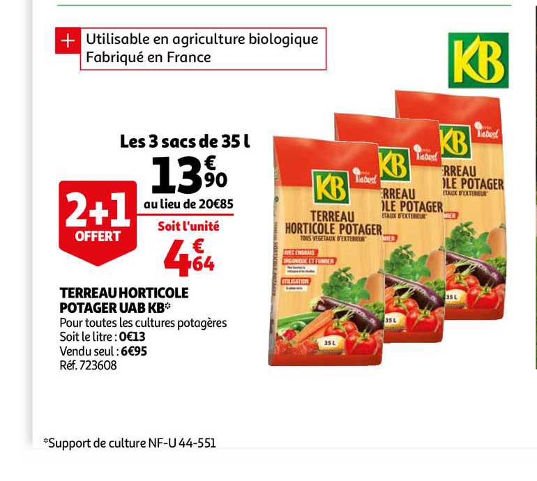 terreau horticole potager uab kb
