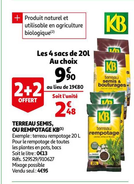 terreau semis ou rempotage kb