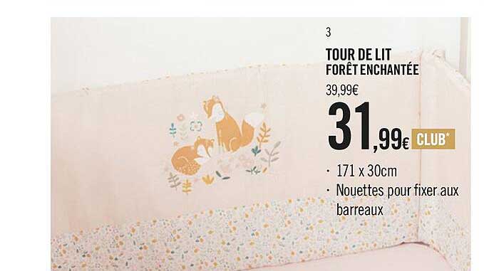 tour de lit forêt enchantée