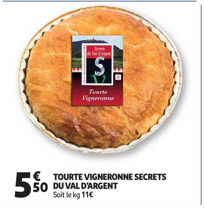 tourte vigneronne secrets du val d'argent