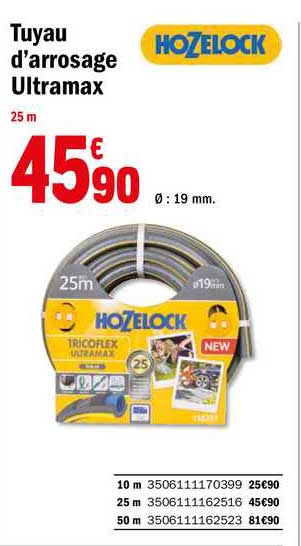 Tuyau D'arrosage Ultramax Hozelock