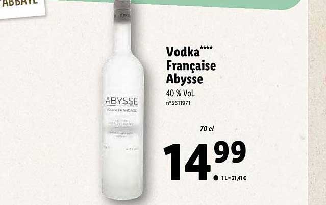 Vodka Française Abysse