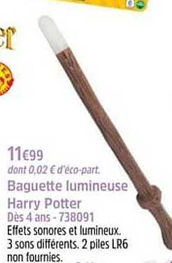 baguette lumineuse harry potter