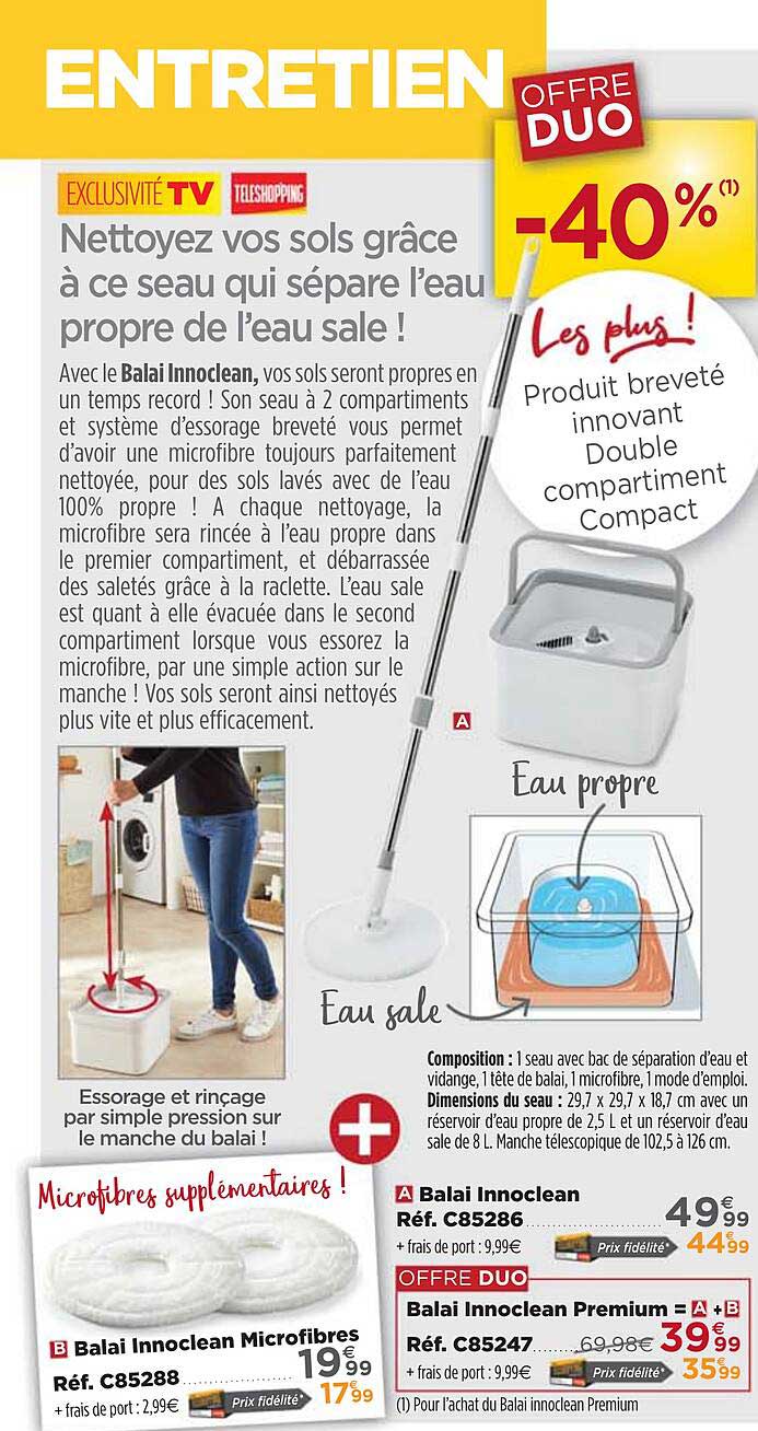 Balai Innoclean, Balai Innoclean Microfibres