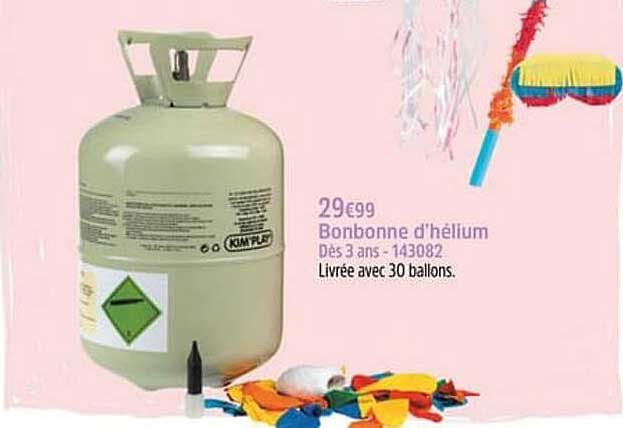 bonbonne d'hélium