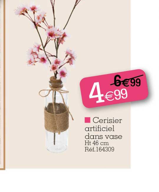cerisier artificiel dans vase