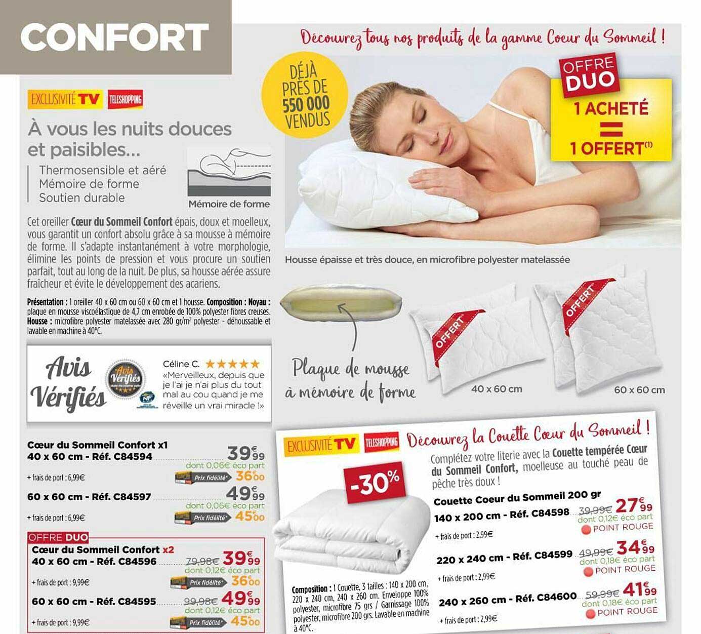 cœur du sommeil confort