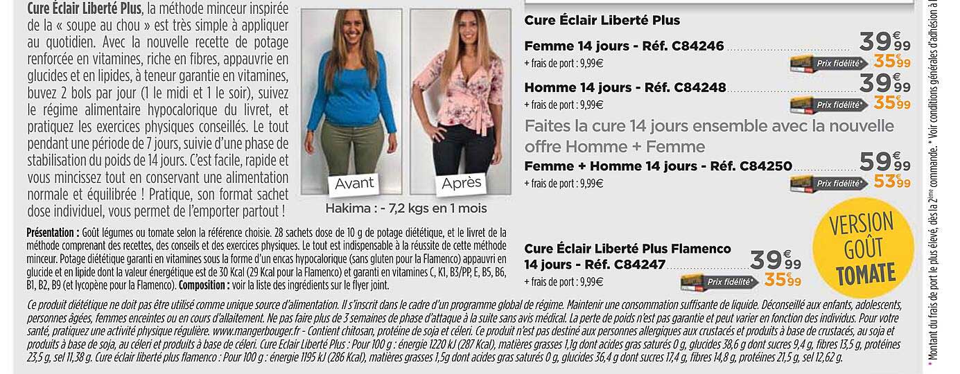 cure éclair liberté plus