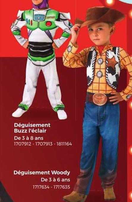 déguisement buzz l'éclair, déguisement woody