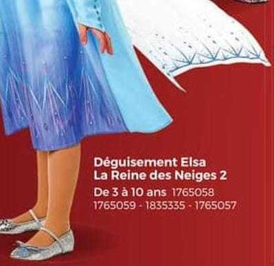 déguisement elsa la reine des neiges 2