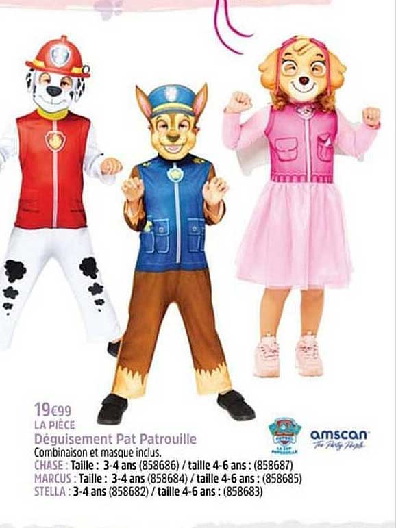 déguisement pat patrouille