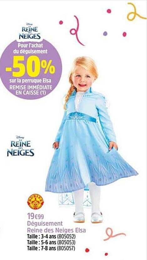 déguisement reine des neiges elsa