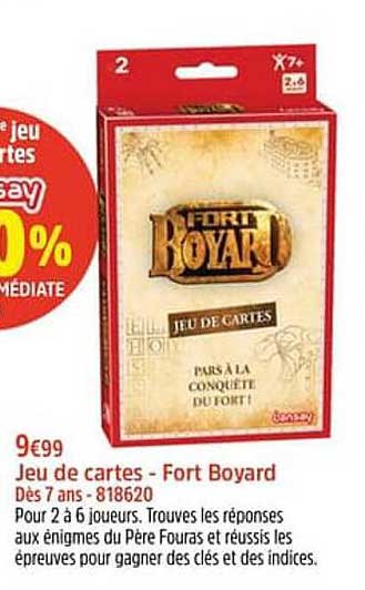 jeu de cartes - fort boyard