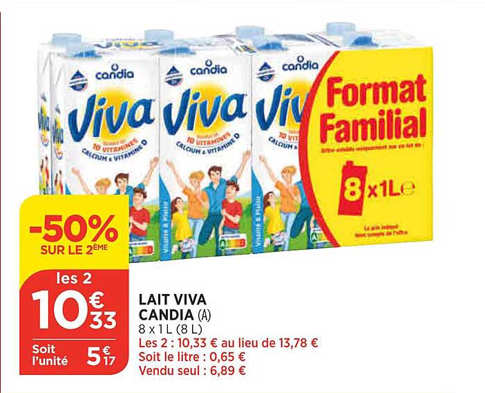 Lait Viva Candia