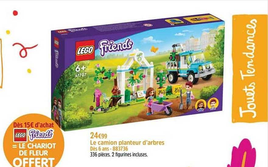 le camion planteur d'arbres lego friends