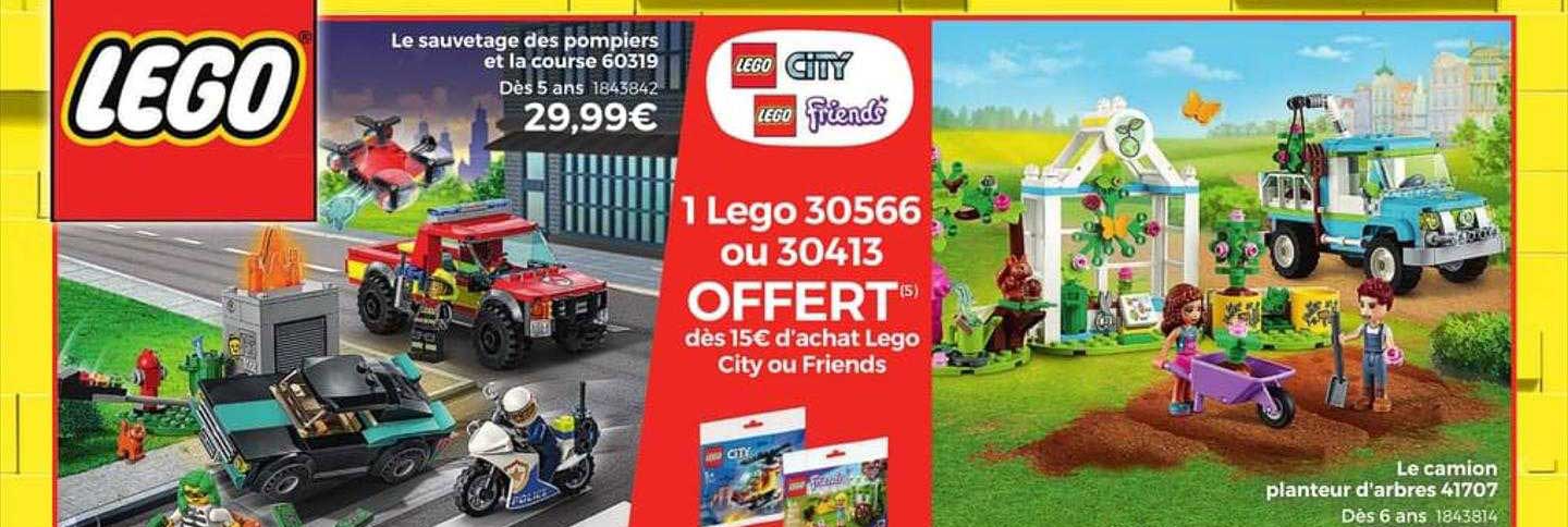 le sauvetage des pompiers et la course 30319 lego city, lego friends
