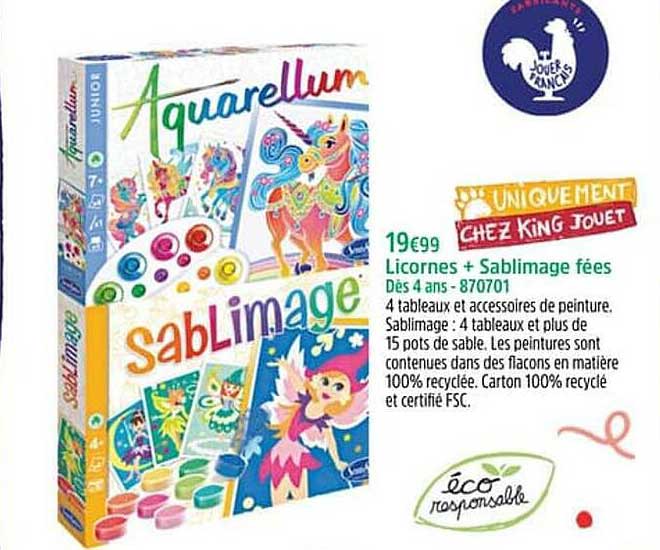 licornes + sablimage fées