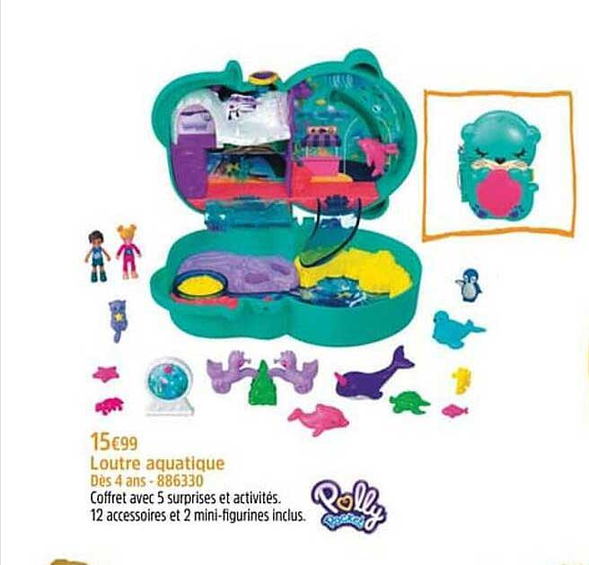 loutre aquatique polly pocket