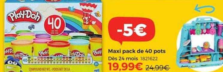 maxi pack de 40 pots play-doh
