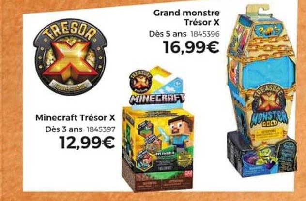minecraft trésor x, grand monstre trésor x