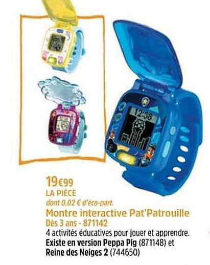 Montre Interactive Pat'patrouille