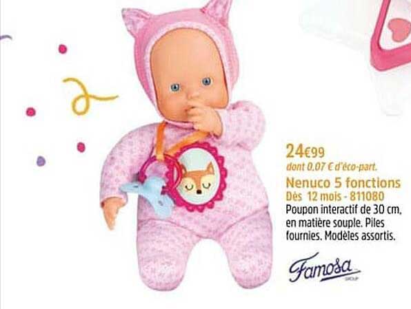 nenuco 5 fonctions famosa