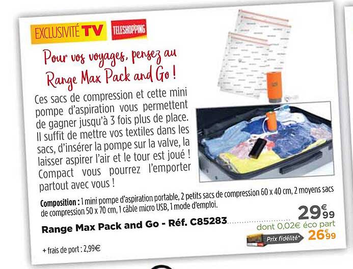 range max pack and go