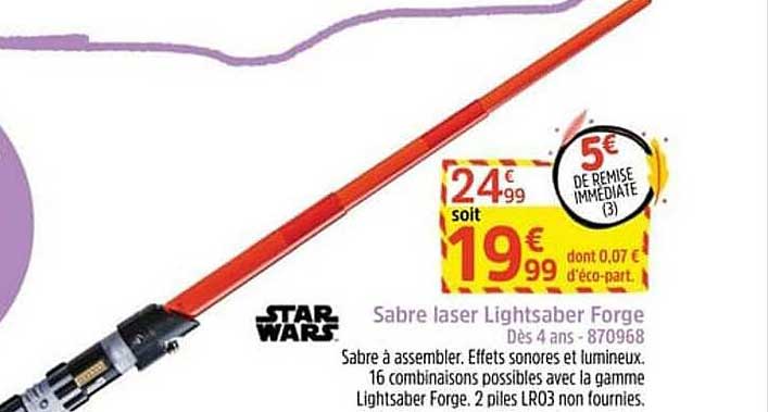 sabre laser lightsaber forge star wars