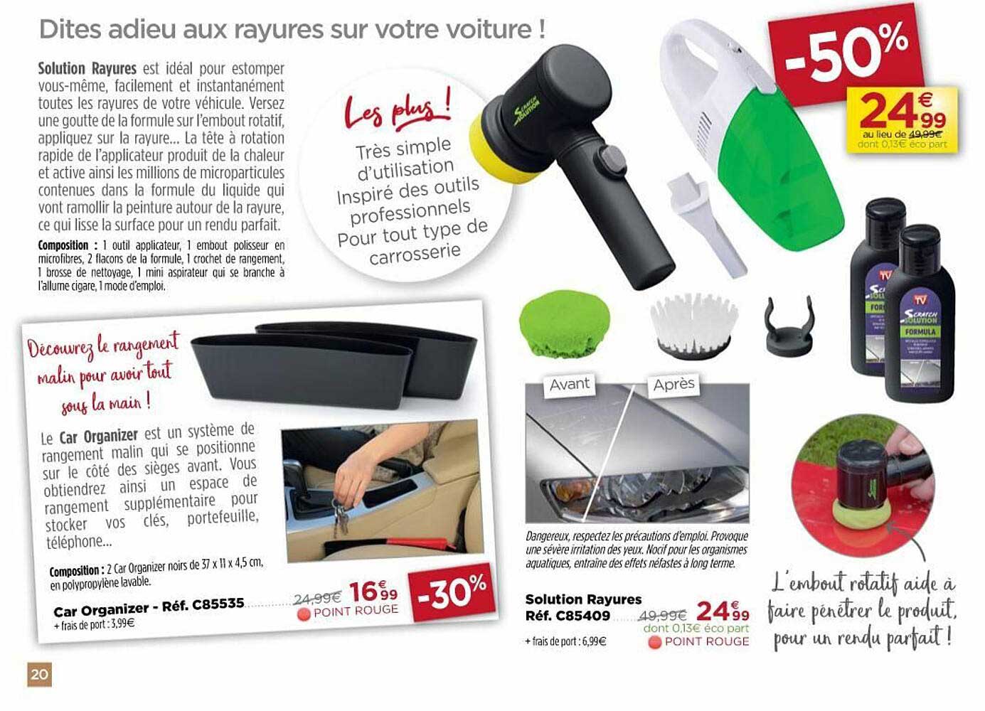 solution rayures car organizer