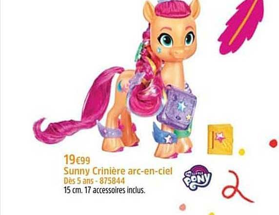 sunny crinière arc-en-ciel