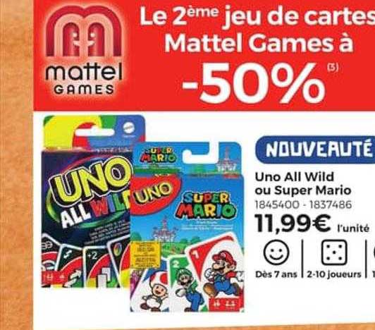 uno all wild ou super mario