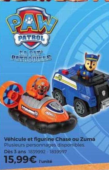 Véhicule Et Figurine Chase Ou Zuma