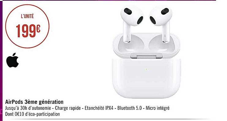 airPods 3ème génération