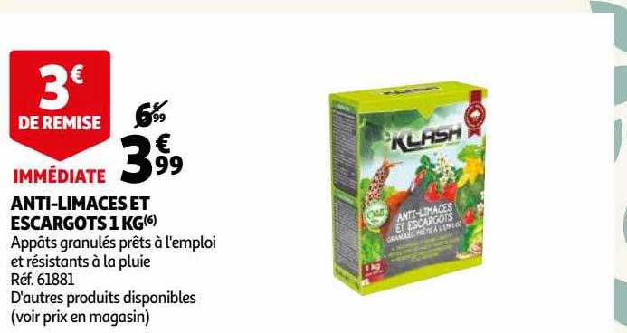 anti-limaces et escargots 1 kg klash