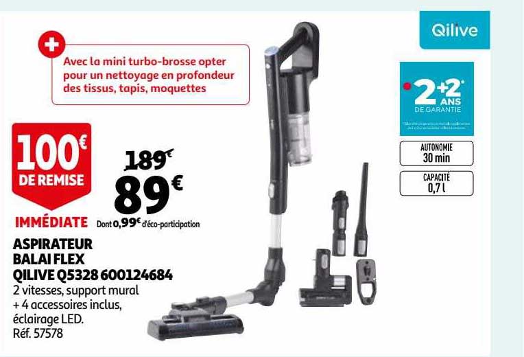 Aspirateur Balai Flex Qilive Q5328 600124684