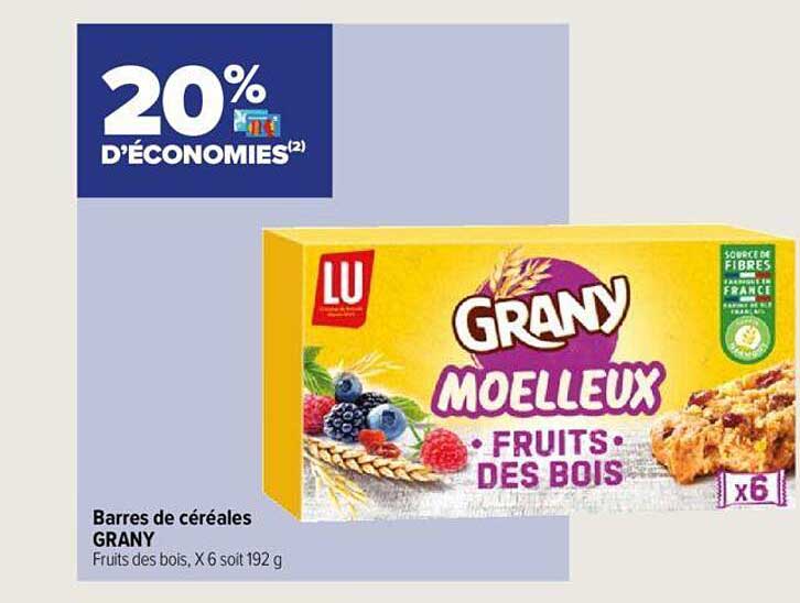 barres de céréales grany