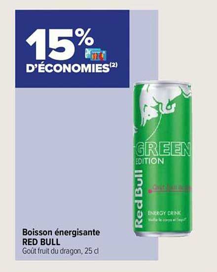 boisson énergisante red bull