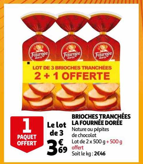 brioches tranchées la fournée dorée