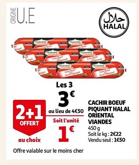 cachir bœuf piquant halal oriental viandes