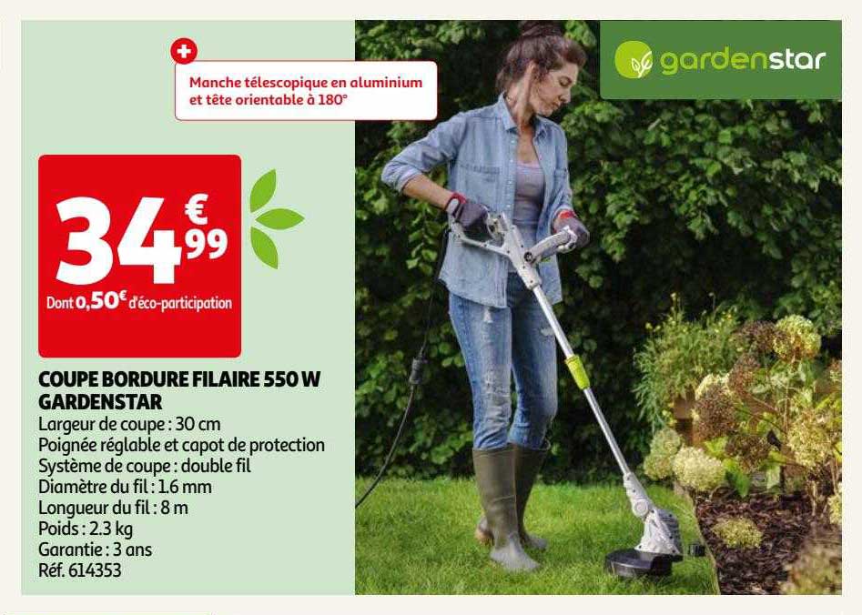 Coupe Bordure Filaire 550 W Gardenstar