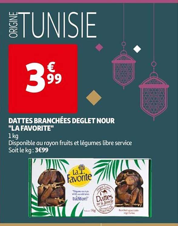 dattes branchées deglet nour "la favorite"