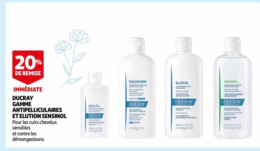 Ducray Gamme Antipelliculaires Et élution Sensinol