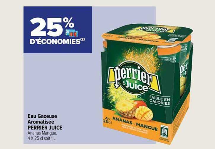 Eau Gazeuse Aromatisée Perrier Juice