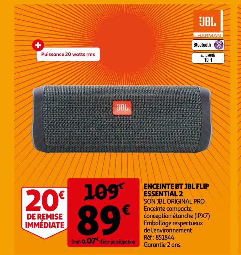 enceinte bt jbl flip essential 2