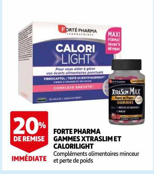 forte pharma gammes xtraslim et calorilight