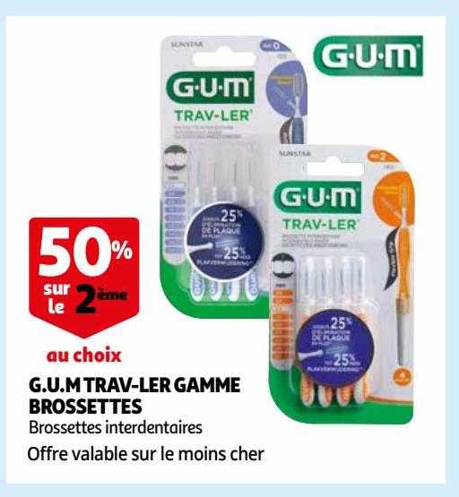 g.u.m. trav-ler gamme brossettes